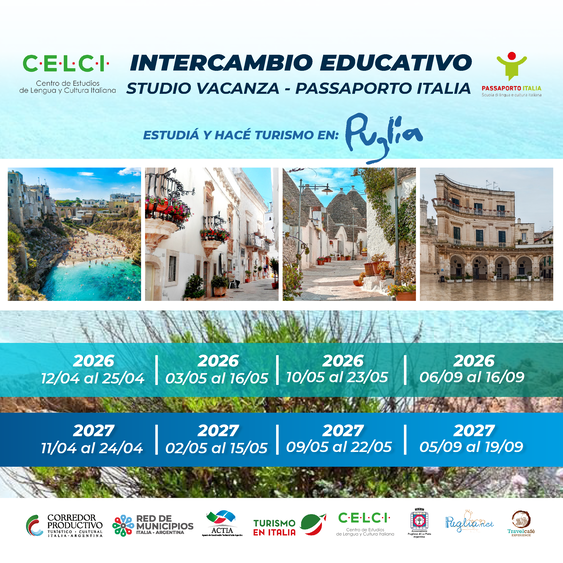 Intercambio Educativo - Passaporto Italia - Celci