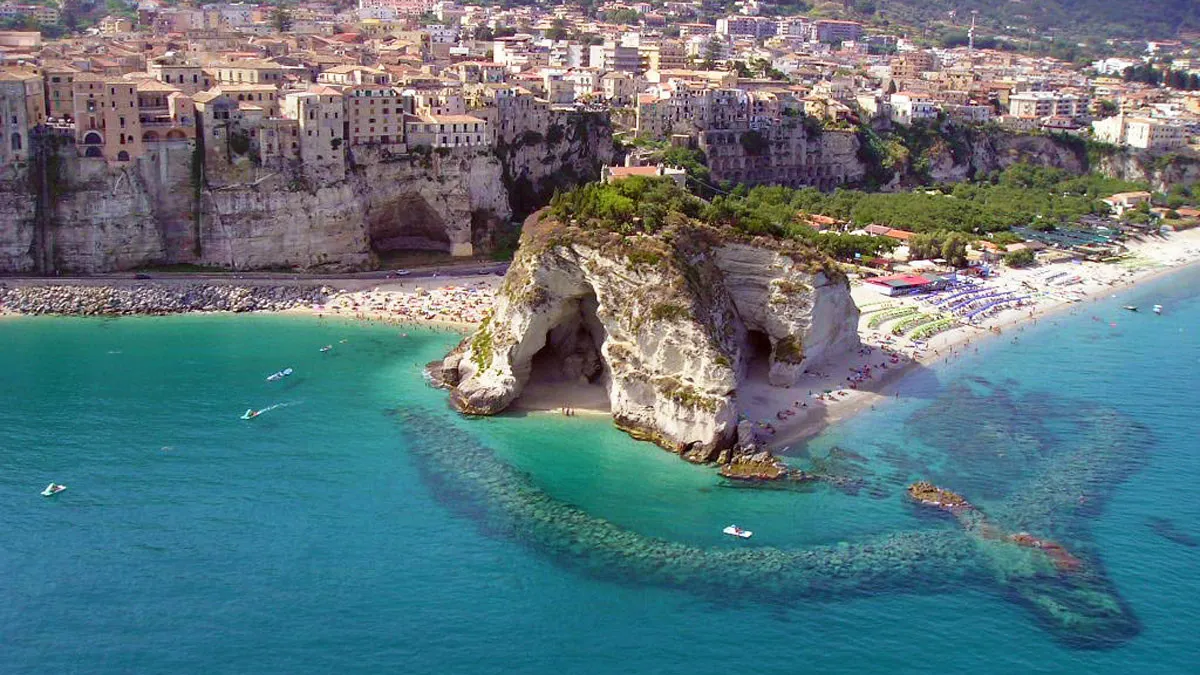 Paisaje de Calabria, Italia