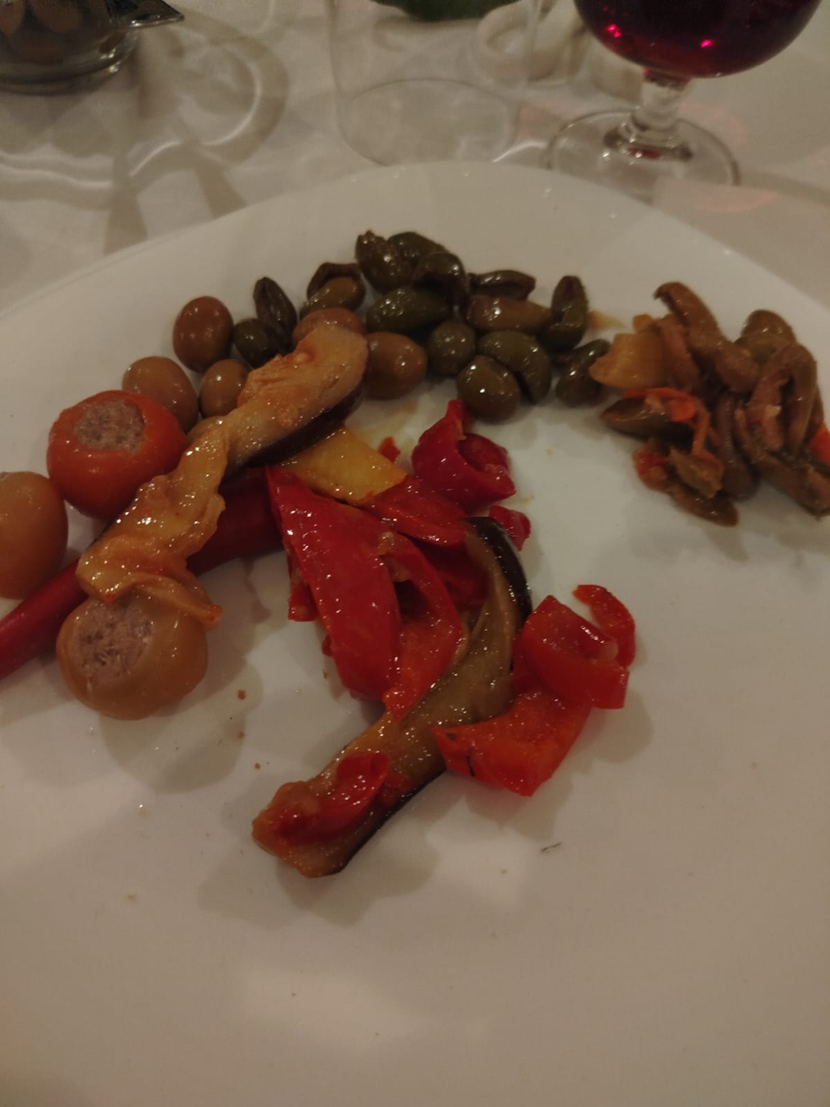 Antipasto tradicional de Calabria