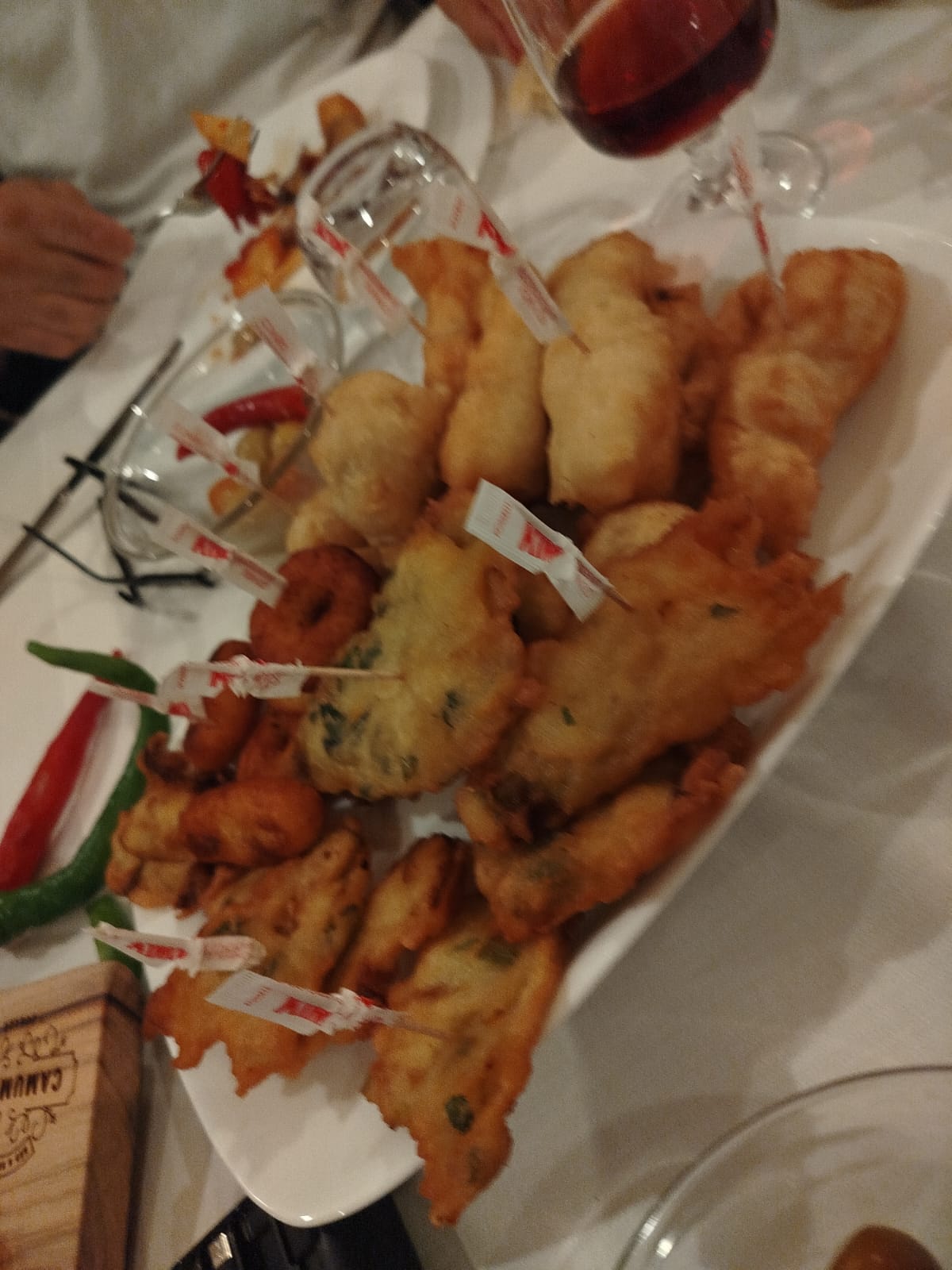 Frituras y especialidades gastronómicas locales